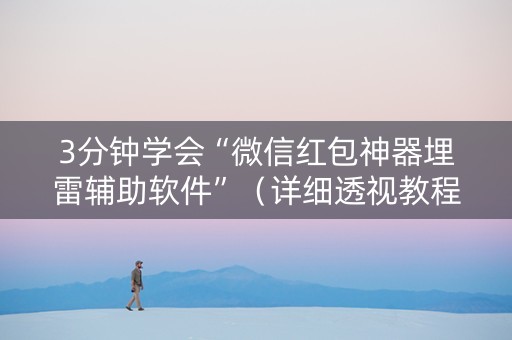 3分钟学会“微信红包神器埋雷辅助软件”（详细透视教程）-哔哩哔哩