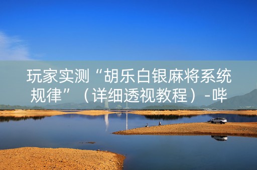 玩家实测“胡乐白银麻将系统规律”（详细透视教程）-哔哩哔哩