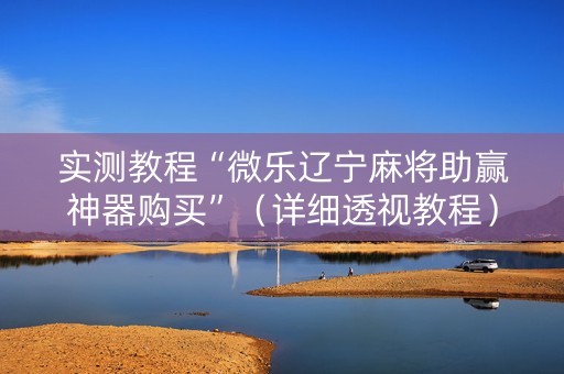 实测教程“微乐辽宁麻将助赢神器购买”（详细透视教程）-哔哩哔哩