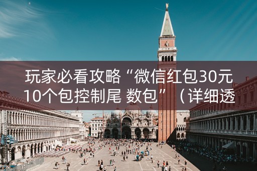 玩家必看攻略“微信红包30元10个包控制尾 数包”（详细透视教程）-哔哩哔哩