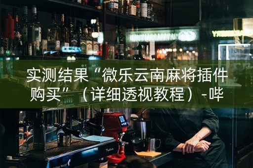 实测结果“微乐云南麻将插件购买”（详细透视教程）-哔哩哔哩