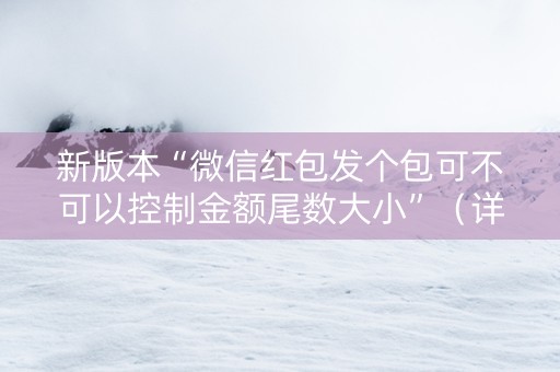 新版本“微信红包发个包可不可以控制金额尾数大小”（详细透视教程）-哔哩哔哩