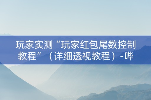 玩家实测“玩家红包尾数控制教程”（详细透视教程）-哔哩哔哩
