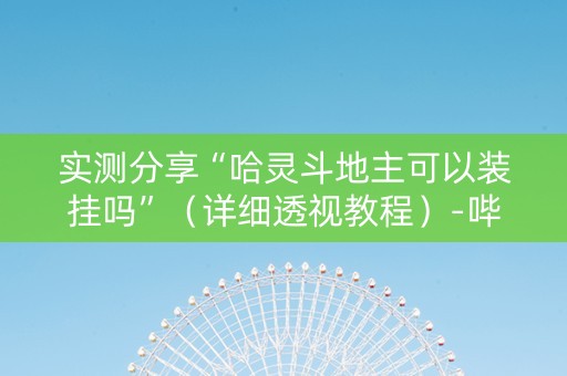 实测分享“哈灵斗地主可以装挂吗”（详细透视教程）-哔哩哔哩