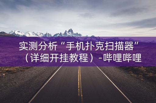 实测分析“手机扑克扫描器”（详细开挂教程）-哔哩哔哩
