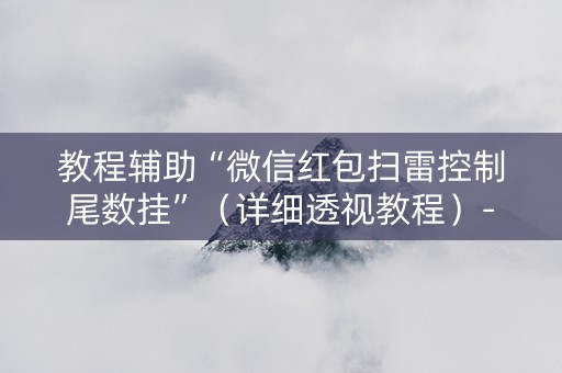 教程辅助“微信红包扫雷控制尾数挂”（详细透视教程）-哔哩哔哩