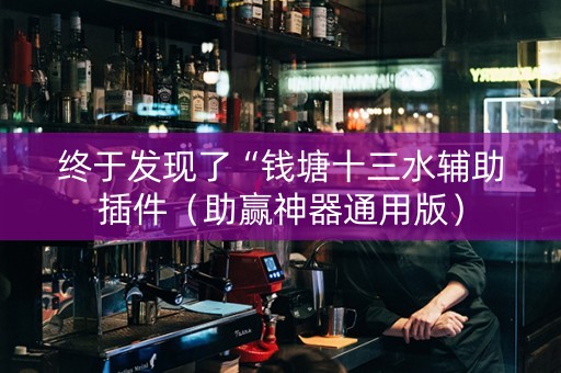 终于发现了“钱塘十三水辅助插件（助赢神器通用版）