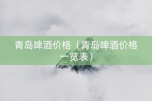 青岛啤酒价格（青岛啤酒价格一览表）