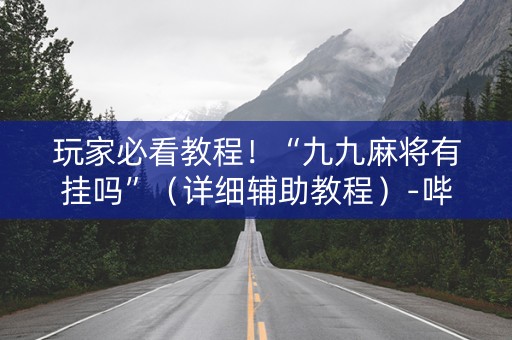 玩家必看教程！“九九麻将有挂吗”（详细辅助教程）-哔哩哔哩