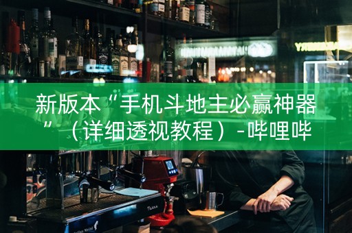 新版本“手机斗地主必赢神器”（详细透视教程）-哔哩哔哩