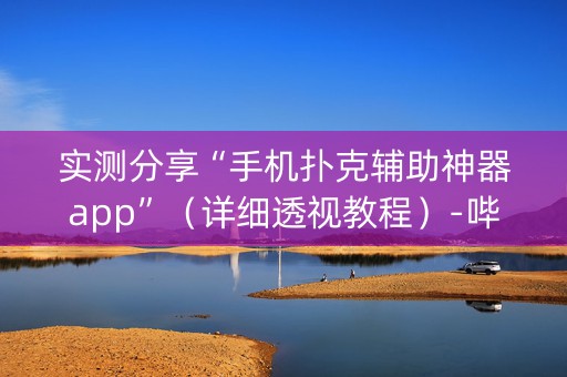 实测分享“手机扑克辅助神器app”（详细透视教程）-哔哩哔哩