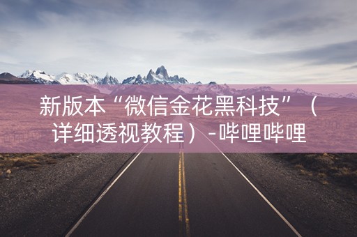 新版本“微信金花黑科技”（详细透视教程）-哔哩哔哩