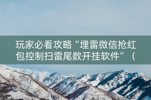 玩家必看攻略“埋雷微信抢红包控制扫雷尾数开挂软件”（详细透视教程）-哔哩哔哩