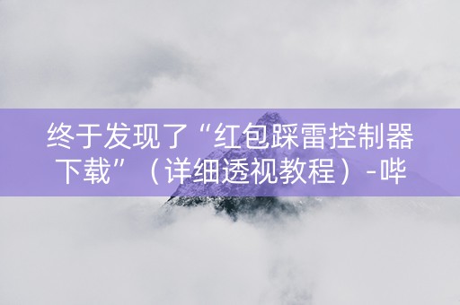 终于发现了“红包踩雷控制器下载”（详细透视教程）-哔哩哔哩