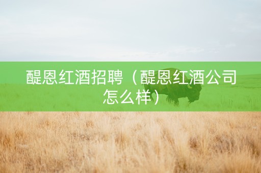 醍恩红酒招聘（醍恩红酒公司怎么样）
