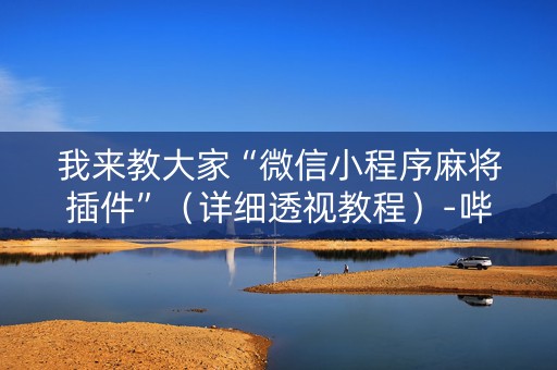 我来教大家“微信小程序麻将插件”（详细透视教程）-哔哩哔哩