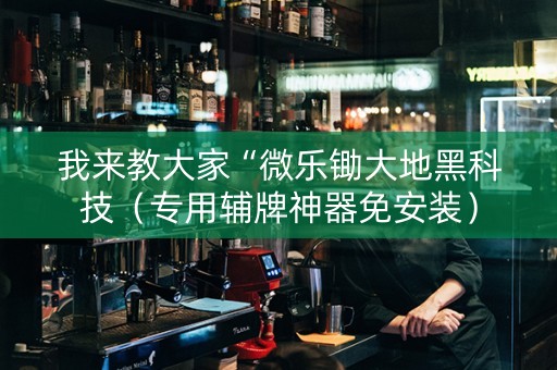 我来教大家“微乐锄大地黑科技（专用辅牌神器免安装）
