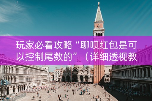 玩家必看攻略“聊呗红包是可以控制尾数的”（详细透视教程）-哔哩哔哩