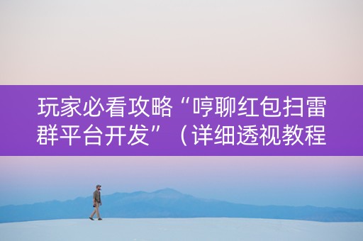 玩家必看攻略“哼聊红包扫雷群平台开发”（详细透视教程）-哔哩哔哩