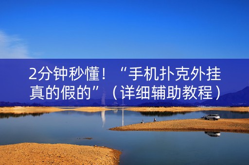 2分钟秒懂！“手机扑克外挂真的假的”（详细辅助教程）-哔哩哔哩