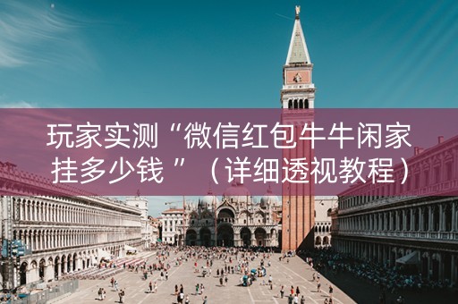 玩家实测“微信红包牛牛闲家挂多少钱 ”（详细透视教程）-哔哩哔哩