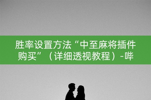 胜率设置方法“中至麻将插件购买”（详细透视教程）-哔哩哔哩