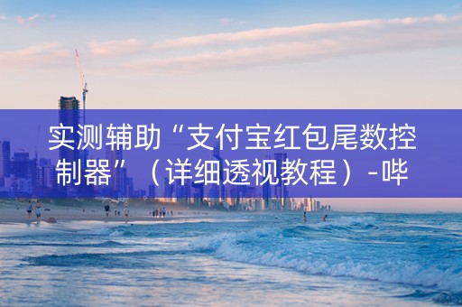 实测辅助“支付宝红包尾数控制器”（详细透视教程）-哔哩哔哩