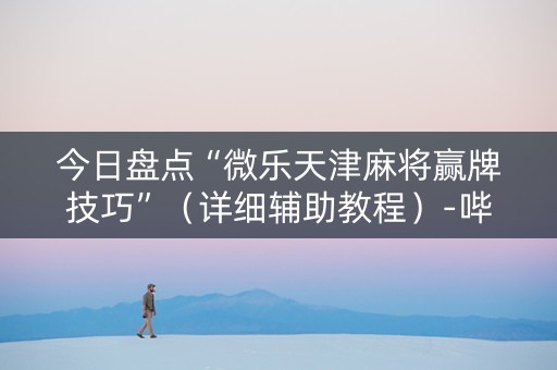 今日盘点“微乐天津麻将赢牌技巧”（详细辅助教程）-哔哩哔哩