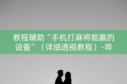 教程辅助“手机打麻将能赢的设备”（详细透视教程）-哔哩哔哩