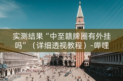 实测结果“中至赣牌圈有外挂吗”（详细透视教程）-哔哩哔哩