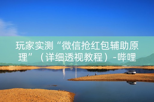 玩家实测“微信抢红包辅助原理”（详细透视教程）-哔哩哔哩