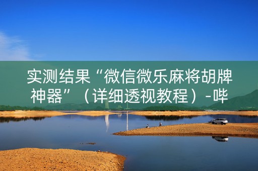 实测结果“微信微乐麻将胡牌神器”（详细透视教程）-哔哩哔哩