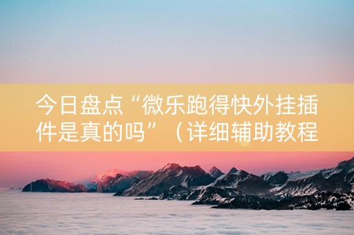 今日盘点“微乐跑得快外挂插件是真的吗”（详细辅助教程）-哔哩哔哩
