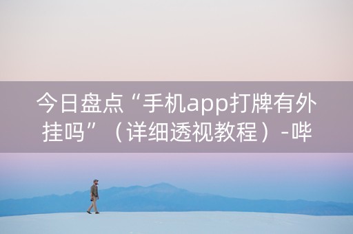 今日盘点“手机app打牌有外挂吗”（详细透视教程）-哔哩哔哩