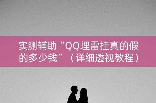 实测辅助“QQ埋雷挂真的假的多少钱”（详细透视教程）-哔哩哔哩