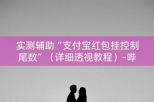 实测辅助“支付宝红包挂控制尾数”（详细透视教程）-哔哩哔哩