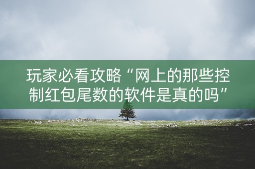 玩家必看攻略“网上的那些控制红包尾数的软件是真的吗”（详细透视教程）-哔哩哔哩