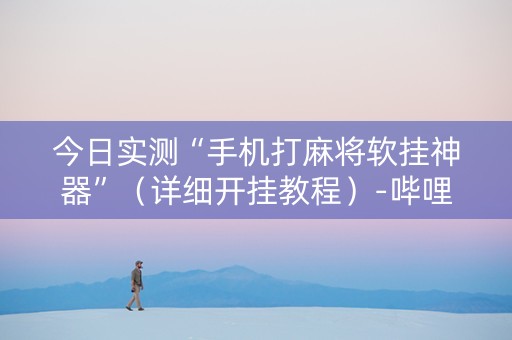 今日实测“手机打麻将软挂神器”（详细开挂教程）-哔哩哔哩