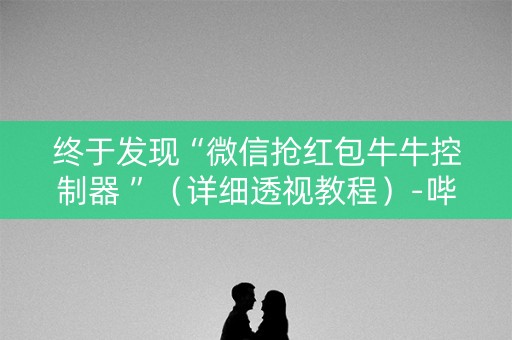 终于发现“微信抢红包牛牛控制器 ”（详细透视教程）-哔哩哔哩