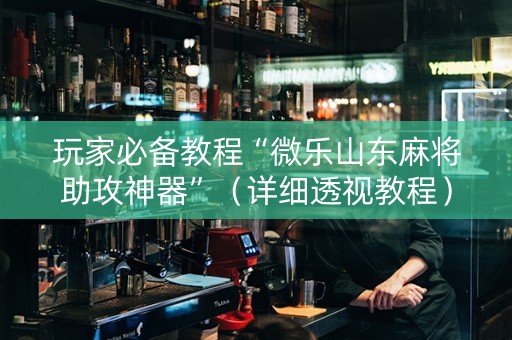 玩家必备教程“微乐山东麻将助攻神器”（详细透视教程）-哔哩哔哩