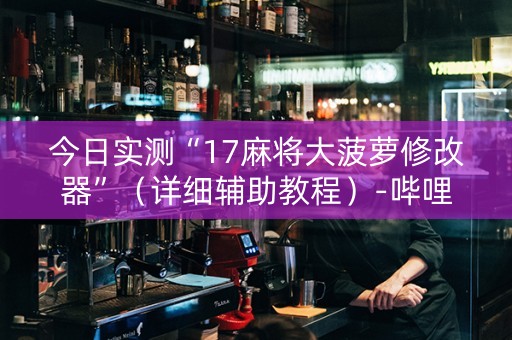 今日实测“17麻将大菠萝修改器”（详细辅助教程）-哔哩哔哩