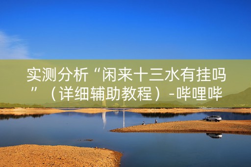 实测分析“闲来十三水有挂吗”（详细辅助教程）-哔哩哔哩