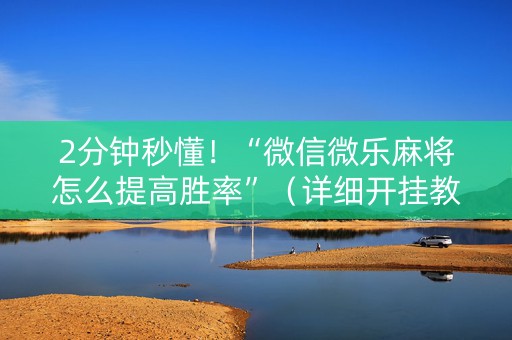 2分钟秒懂！“微信微乐麻将怎么提高胜率”（详细开挂教程）-哔哩哔哩