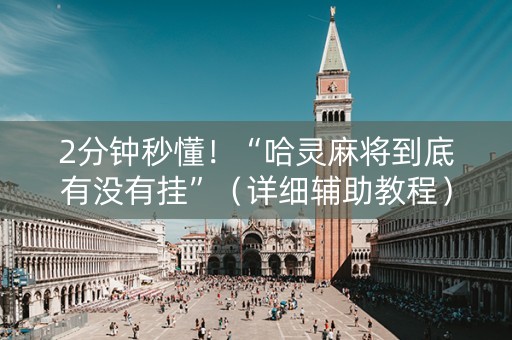 2分钟秒懂！“哈灵麻将到底有没有挂”（详细辅助教程）-哔哩哔哩
