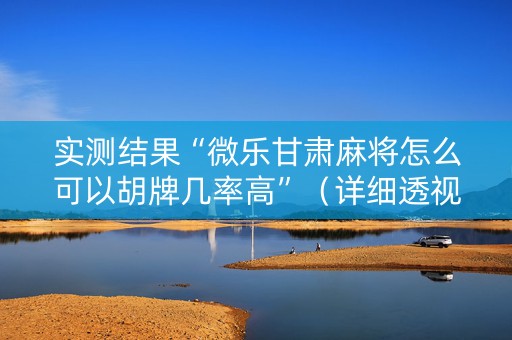 实测结果“微乐甘肃麻将怎么可以胡牌几率高”（详细透视教程）-哔哩哔哩