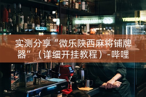 实测分享“微乐陕西麻将铺牌器”（详细开挂教程）-哔哩哔哩