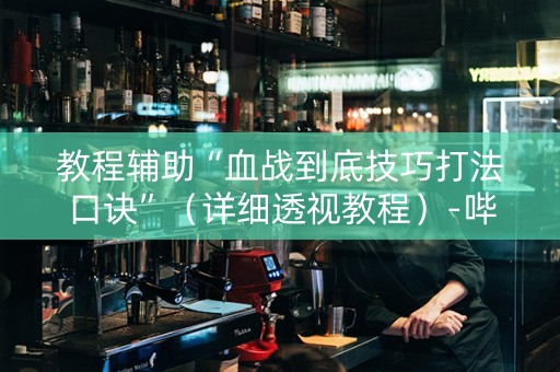 教程辅助“血战到底技巧打法口诀”（详细透视教程）-哔哩哔哩