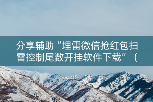 分享辅助“埋雷微信抢红包扫雷控制尾数开挂软件下载”（详细透视教程）-哔哩哔哩
