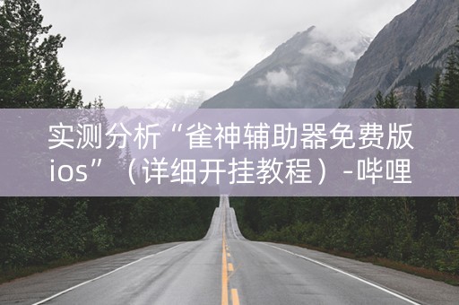 实测分析“雀神辅助器免费版ios”（详细开挂教程）-哔哩哔哩