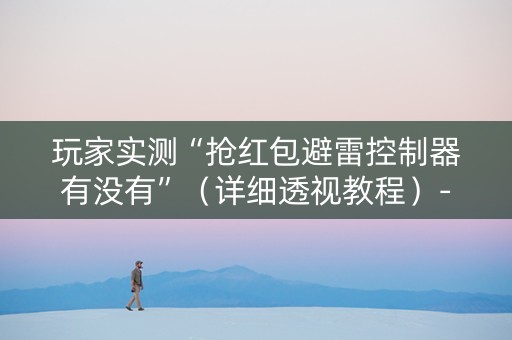 玩家实测“抢红包避雷控制器有没有”（详细透视教程）-哔哩哔哩